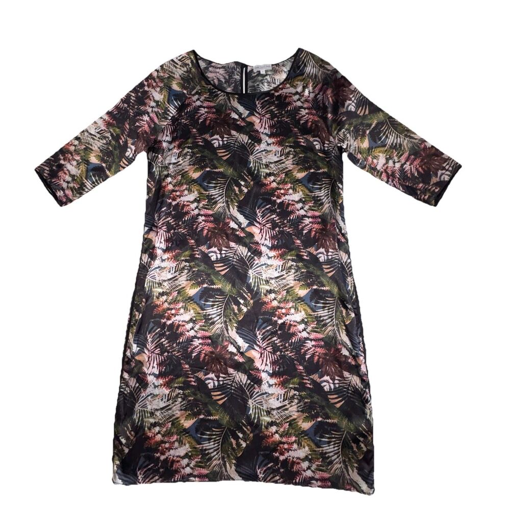 Dea Kudibal A Poetic Tale Mulberry Silk Flippa Dress Size Small Tropical Leaf